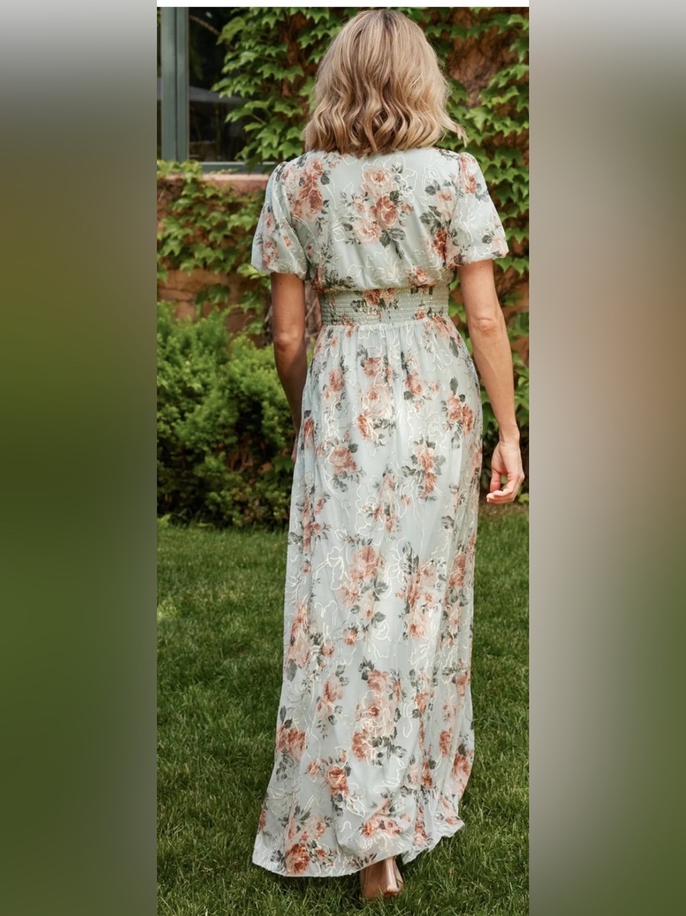 Baltic Born Ardley Maxi Dress- Sage Floral 1X - Picture 5 of 16